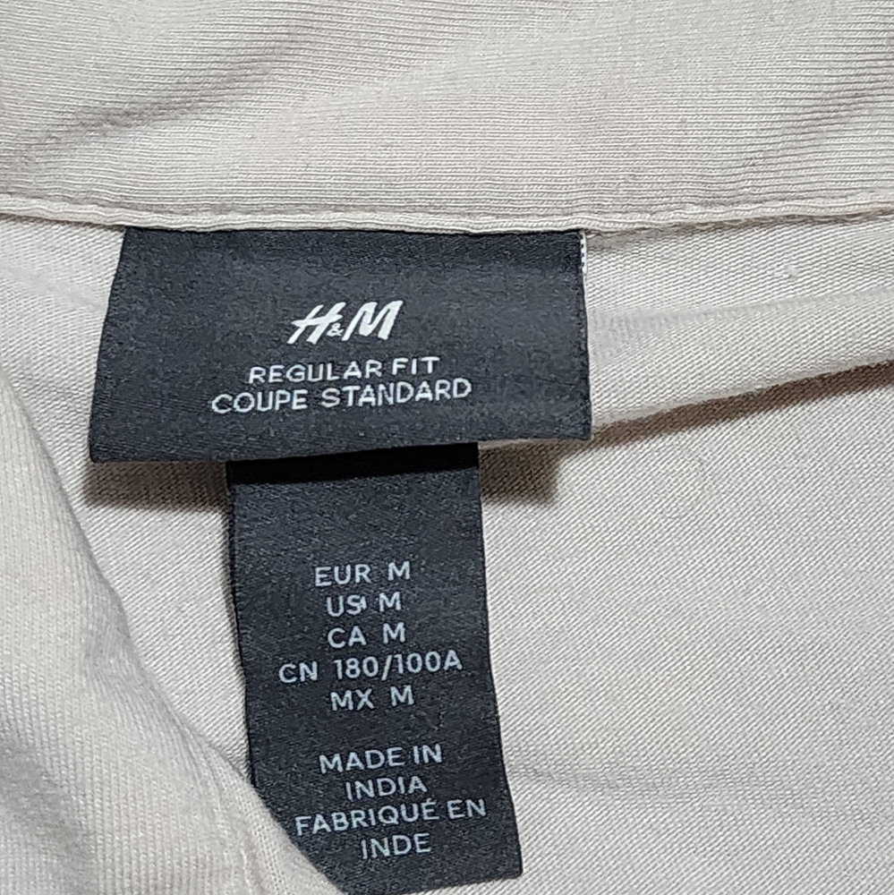 H&M Men's Off-White Polo Shirt - Picture 4 of 6